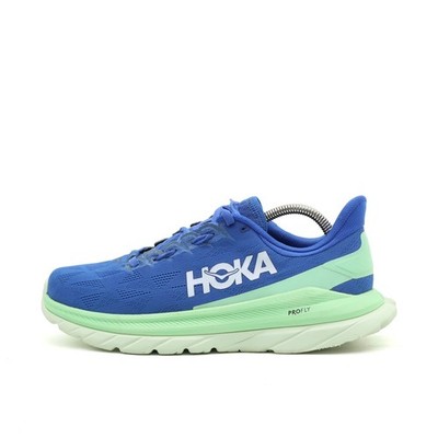 Hoka One Herren Mach 4 Schuhe EU 42 Blau/Grün 1113528 DBGA ProFly Atmungsaktiv