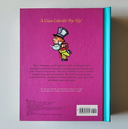 Robert Sabuda Alice In Wonderland Pop Up Book 2003 NEW Condition, Lewis Carroll - Picture 4 of 13