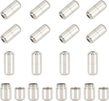 30 Sets Shoelace Buckle Lock No Tie Shoelaces Laces Metal Lock Buckles Tip Ends