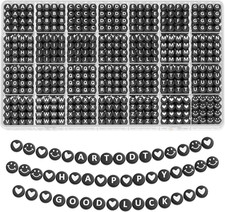 1400 Pieces Letter Beads for Friendship Bracelets Making Kit, 28 Styles Assortme