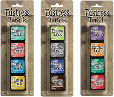 Tim Holtz Distress Mini Ink Pad Kits - 13, 14 and 15 Bundle
