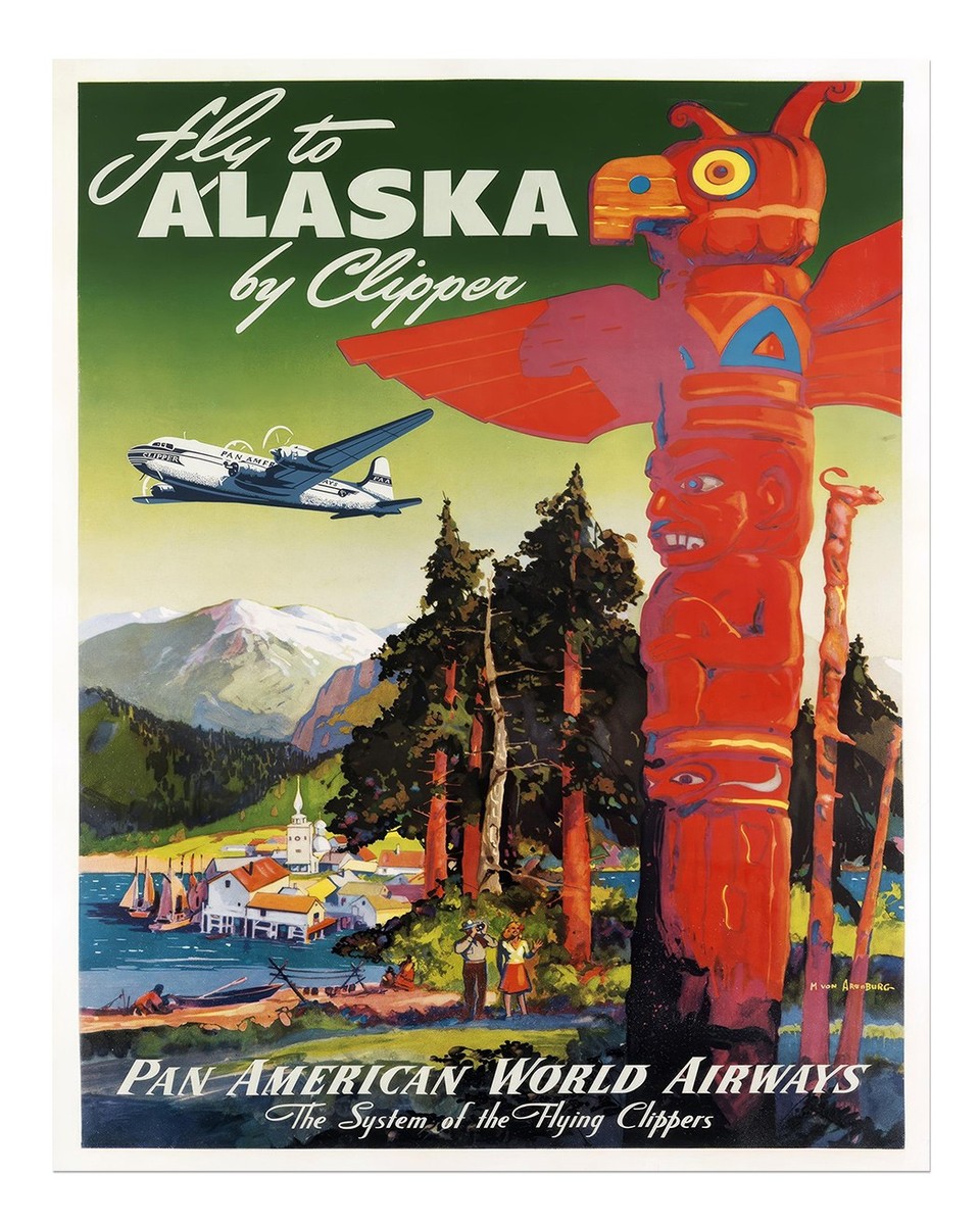 アラスカ alaska ヴィンテージ ポスター 民族衣装 アラスカ alaska