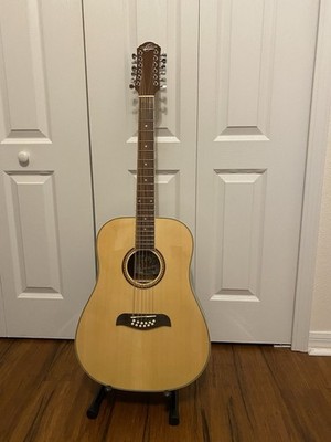 Oscar Schmidt OD312-A Dreadnought 12 String Acoustic Guitar. Nat. Spruce+Gig Bag