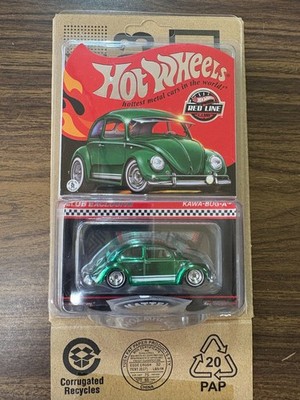 HOT WHEELS RLC RED LINE CLUB MEMEBERS GREEN VOLKSWAGEN KAWA-BUG-A -READY TO SHIP