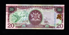 20 DOLLARS  VERY FINE   BANKNOTE FROM  TRINIDAD AND TOBAGO 2006  PICK-49