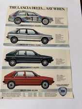 Original Vintage Lancia Delta S4 Rally HF Turbo 1600 GT Magazine Advert Poster