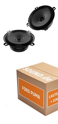 Lautsprecher Boxen Front Audison APX 5 für Ford Puma 2x Tief-Mitteltöner mit int