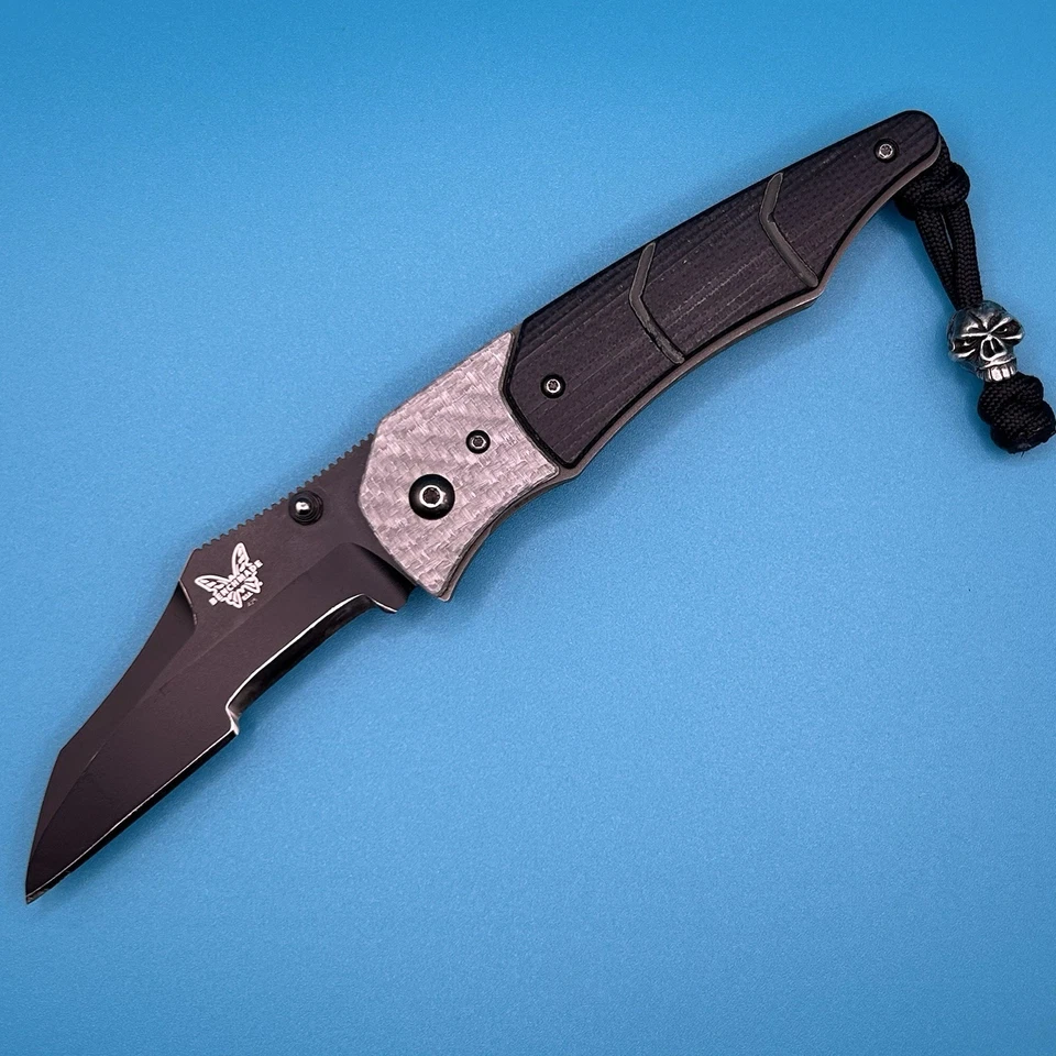 Benchmade Snody 425 BK Gravitator Titanium Liner Lock Carbon Fiber 154CM USA - Image 2 of 4