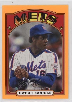 2013 Topps Archives Orange Day Glow Dwight Gooden #34 b4d