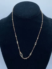 Kendra Scott Rose Gold Clear Stone Necklace 10.5g