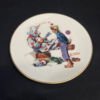 1978 Gorham Samstag Abend Post Norman Rockwell Teller Zirkus Clown