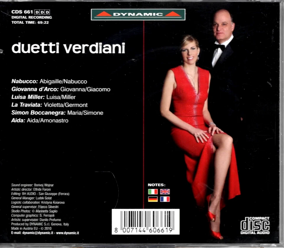 Verdi DUETTI VERDIANI Orchestra del Teatro di Slesia e Moravia |excellent(C8252) - Bild 2 von 4