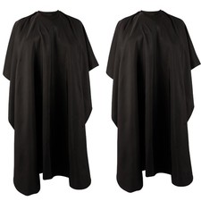 Professional Hair Cutting Cape 2 Pack , Salon Barber Cape with Adjustable Snap C