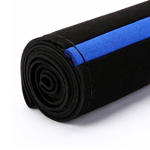 New Steering Wheel Cover 15" Accessory Anti-Slip Black+Blue Replacement - Picture 8 of 12