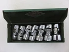 S-K Swivel Flex Joint Socket Set 7pc 3/8" Dr. 6pt 3/8"-3/4" Vintage USA Made