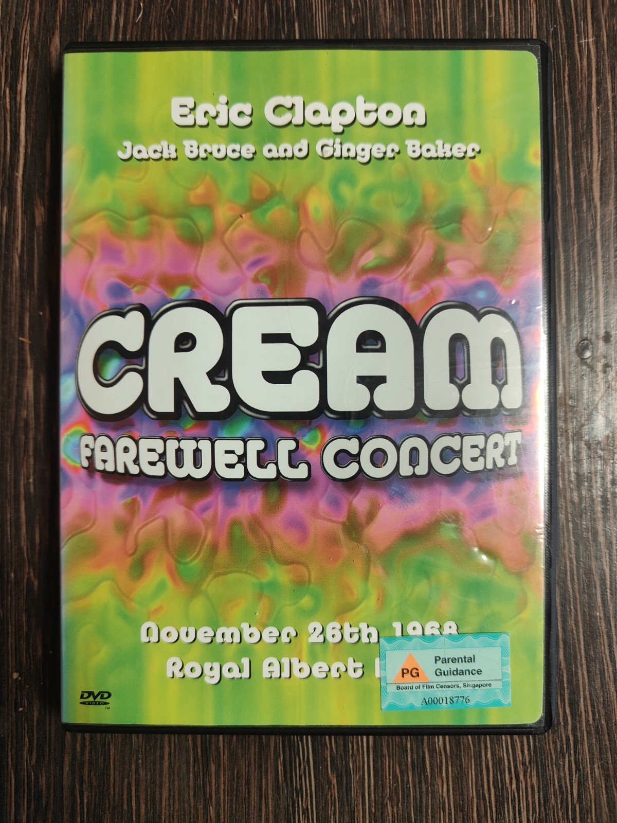 Cream - Farewell Concert DVD Eric Clapton 1968 Jack Bruce Ginger Baker