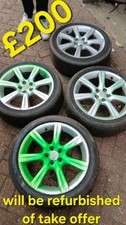Subaru Impreza WRX STI Hawkeye Alloy Wheels Set of 4 17 Inches 5x114 Genuine OEM