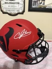 Texans Andre Johnson Signed Rave Full Size Speed Rep Helmet BAS Witnessed