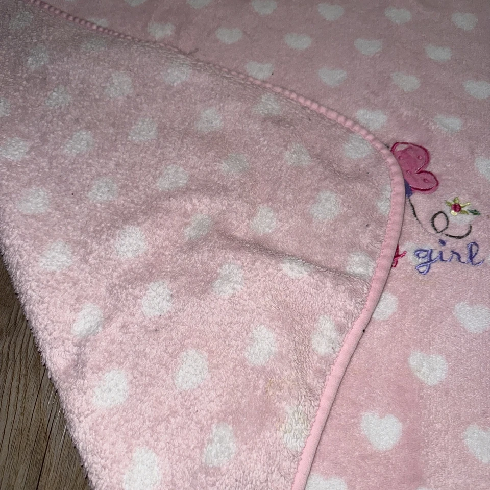 Difícil de Encontrar Manta Bebé Rosa Estampado Corazón Garannimals Lovey Bebé Niña Mariposa Suave Foto 3 de 4