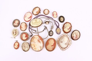 Mixed Items Cameo Orange White Gold Silver Tone Vintage Statement x 20 169.8g