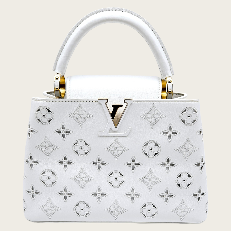 Louis Vuitton Capucines BB White Taurillon Leather Limited Edition