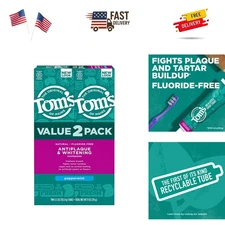 Fluoride-Free Antiplaque & Whitening Natural Toothpaste, Peppermint, 5.5 oz. ...