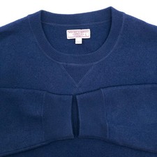 J. Crew Wallace  Barnes 100 Merino Wool Sweater Adult Large Navy Blue