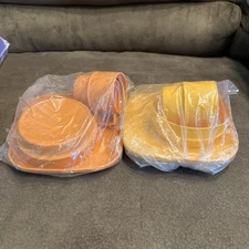 NOS Vintage Tupperware 8 x 8 Square Plate Matching Cup Bowl Set