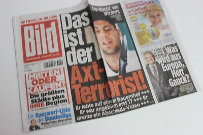 BILDzeitung 20/07/2016 July 20/7/2016 Special Occasion Gift