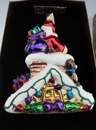 🦋 NEW W/ BOX Large Jay Strongwater 6” Christmas Ornament - Picture 2 of 2