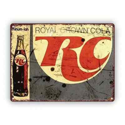 Royal Crown Cola RC  12 x 8 inch Metal Sign Retro