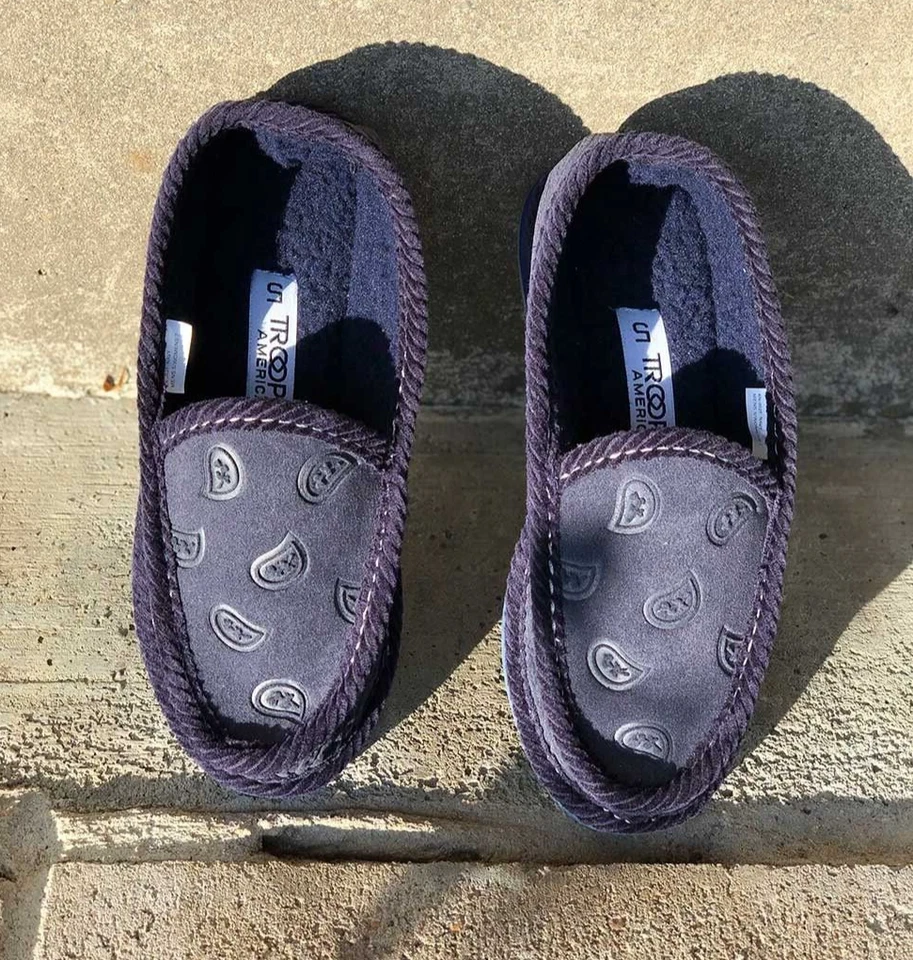 Trooper American Newbuck темно-синий дом обуви KN-002F скольжения унисекс 1 pr - Изображение 2 из 3