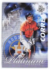2017 Bowman Platinum #PP-CC Carlos Correa Platinum Presence