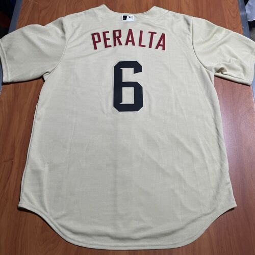 Nike David Peralta Arizona Diamondbacks Serpientes City Connect Jersey Beige L - Picture 2 of 6