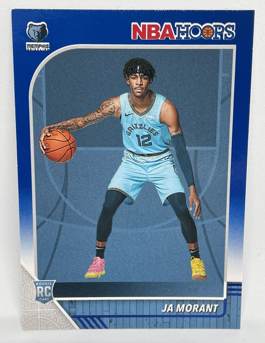 JA MORANT 2019-20 Panini NBA Hoops Blue #259 Rookie RC Memphis Grizzlies