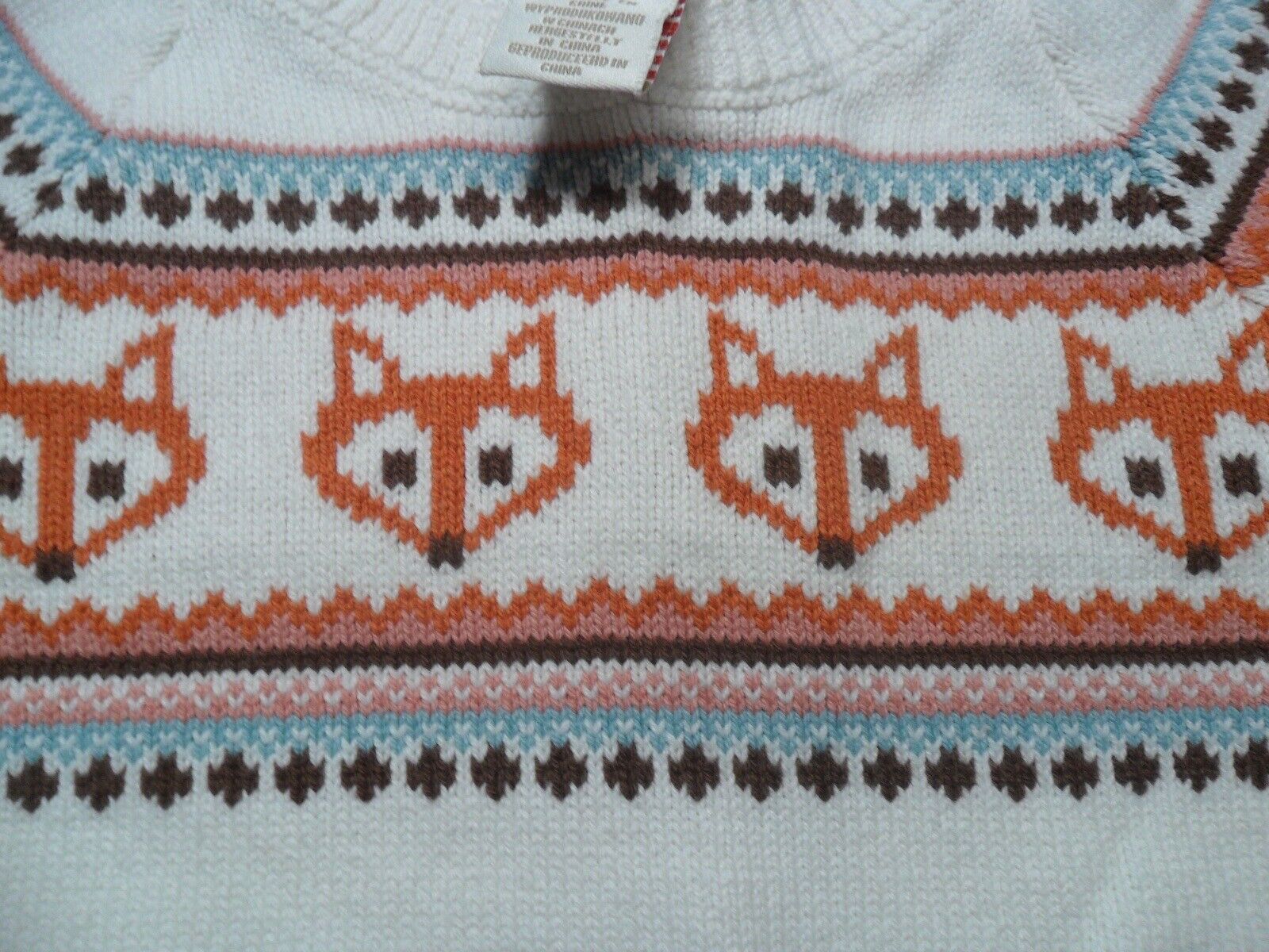Medium Kids 7/8 Fox Knitted Sweater and accessori… - image 2