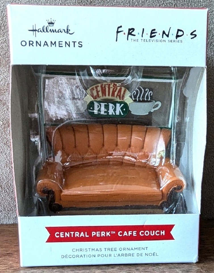 Hallmark Red Box Friends Christmas Ornament, Central Perk Café Couch
