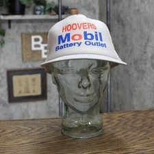mens Vintage Mobil Batter Outlet Snapback Foam Trucker Hat Gray OS