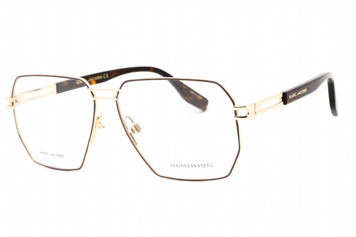 NEW Marc Jacobs MARC 635-001Q 00 GOLD BROWN Eyeglasses NEW Marc Jacobs MARC 635-001Q 00 GOLD BROWN Eyeglasses