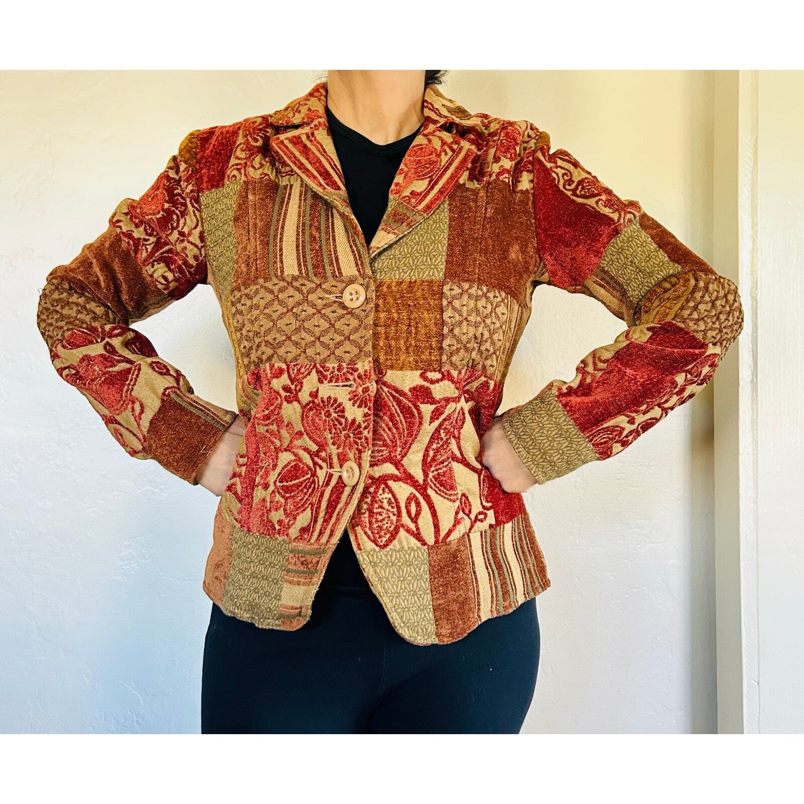 Vintage Patchwork Blazer - image 1