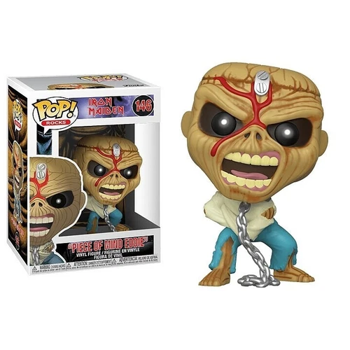 Iron Maiden PIECE OF MIND EDDIE POP! Rocks #146 by Funko (2019) MINT/VAULTED