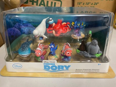 Disney  Deluxe Finding Dory Figurine Play Set 9 pieces-NEW-exactly as pictured