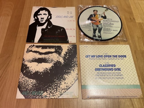 Pete Townsend 7 inch singles x 4, Rough Boys, Keep On Working, Let My Love, Ex - Picture 2 of 6