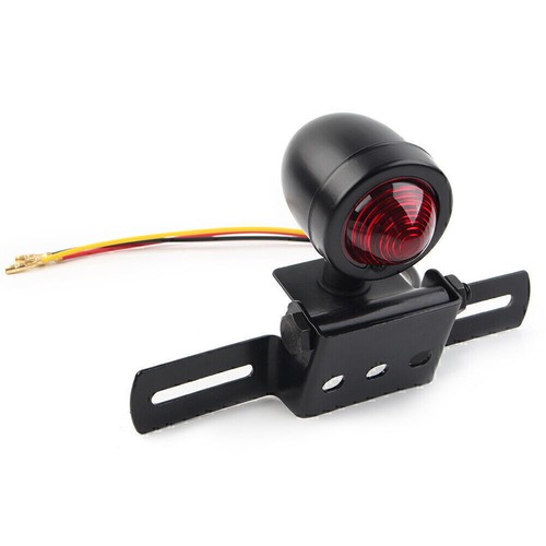 For Chopper Bobber Cafe Racer Softail License Plate Holder Brake Tail Light Lamp - Picture 3 of 9