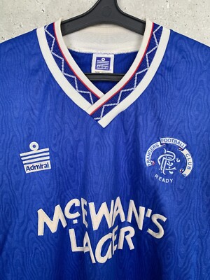 Maillot de foot extérieur GLASGOW RANGERS ADMIRAL 1990-1992