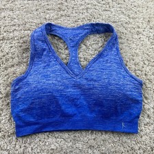 Danskin Womens Size Medium Padded Sports Bra Blue