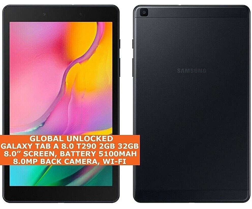 SAMSUNG Galaxy Tab A, 8.0 Tablet 32GB (Wi-Fi), Black 