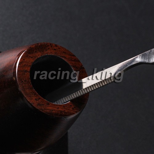 Inlaid Ebony Smoking Pipe 3 In 1 Cleaning Tool Tobacco Knife Needle Pressing Rod - Picture 5 of 5