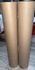 2x Heavy Duty Arts and Crafts Cardboard Tubes Length 18”.5 In X  3” 7/16