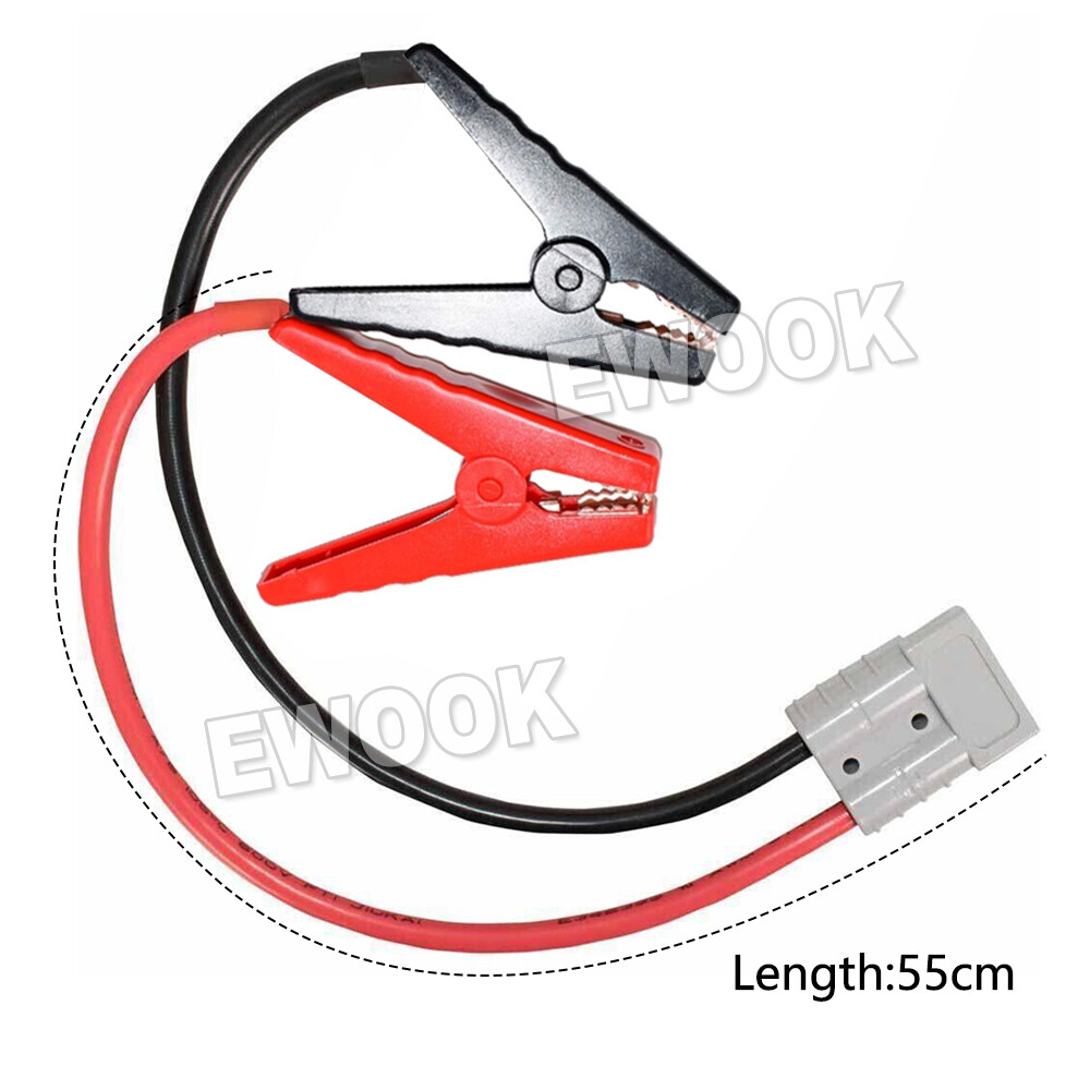 Genuine Anderson Plug to 12V Alligator Clip Clamps Battery Connectors